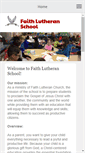 Mobile Screenshot of faithlutheranschoolkv.org